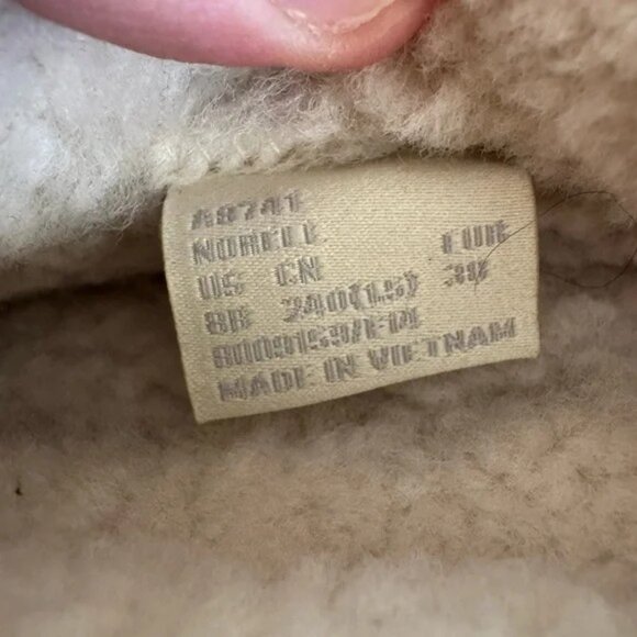 Coach tan wedge faux fur boots size 8 - Picture 10 of 11